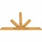 Ekena Millwork Saratoga Rough Sawn Timber Gable Bracket, Western Red Cedar, 60"W x 38"H x 2"D x 4"F, 15/12 Pitch GBW060X38X0204SAR00RWR - alternate 5
